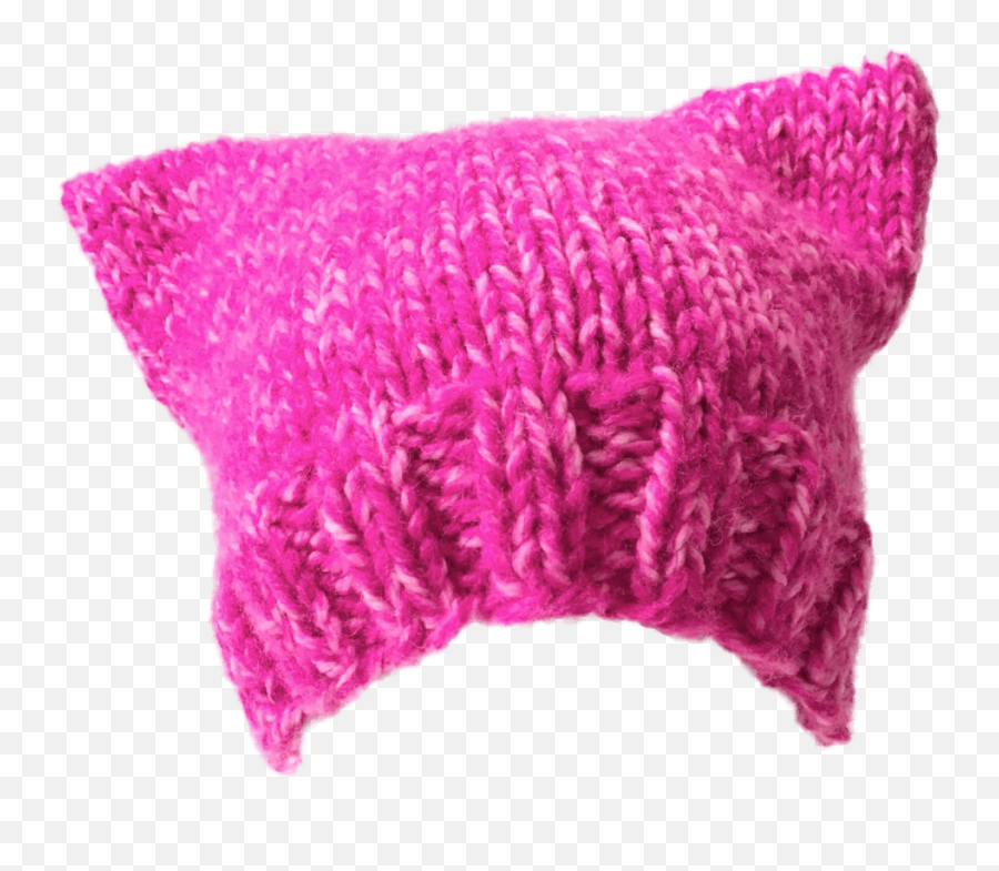 Hand Knit Beanie Pussyhat Transparent Png - Stickpng Pussy Hat Png,Beanie Transparent