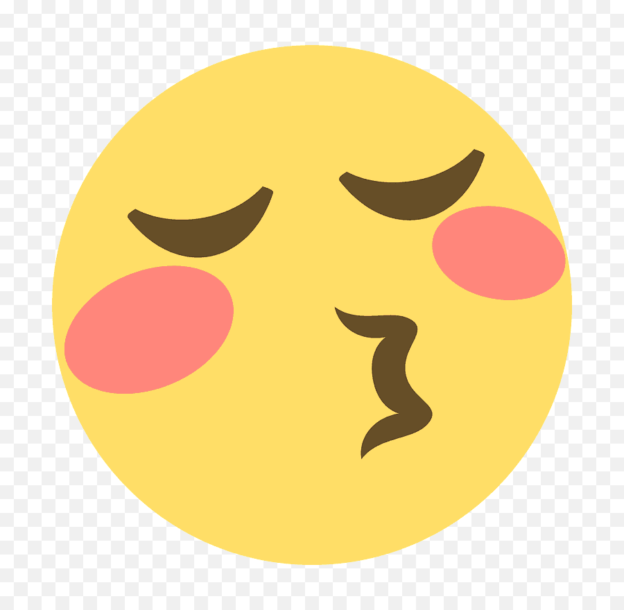 Kissing Face With Closed Eyes Emoji Emoticon Vector Icon - Discord Emote Kiss Png,Kissing Emoji Png