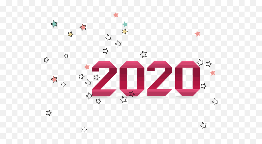 Download New Year Text Font Pink For Happy 2020 Celebration - Graphic Design Png,Celebration Png