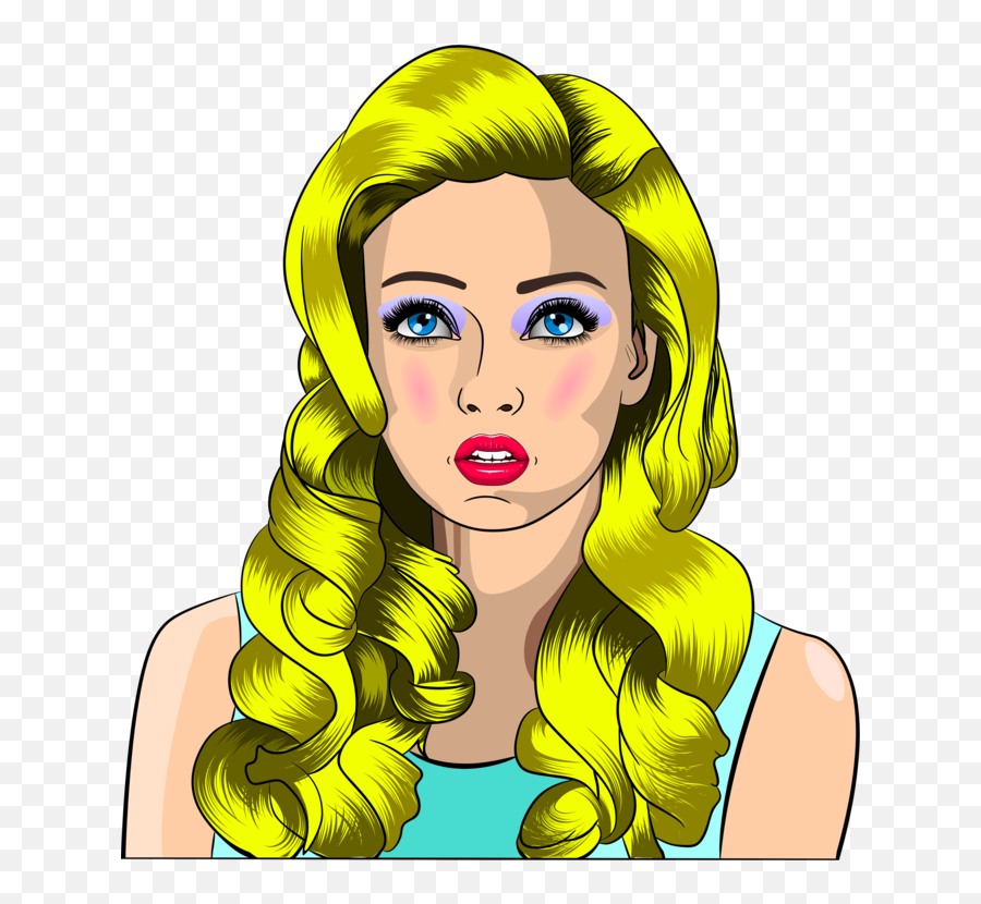 Wighairstyleart Png Clipart - Royalty Free Svg Png Blonde Girl Svg,Blonde Wig Png