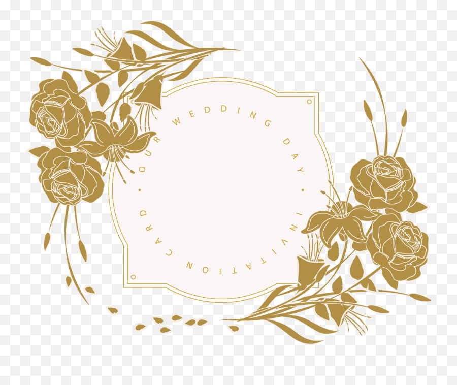 Download Flower Wedding Design Invitation Floral Card - Illustration Png,Invitation Png