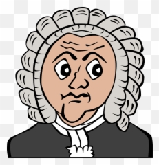 Barrister Wig Attorney - Free Vector Graphic On Pixabay Bach Png,Lawyer Png