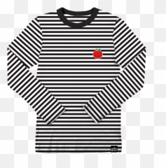Kawaii Apple Striped Longsleeve T - Shirt Uniqlo Minecraft Png,Long Sleeve Shirt Png