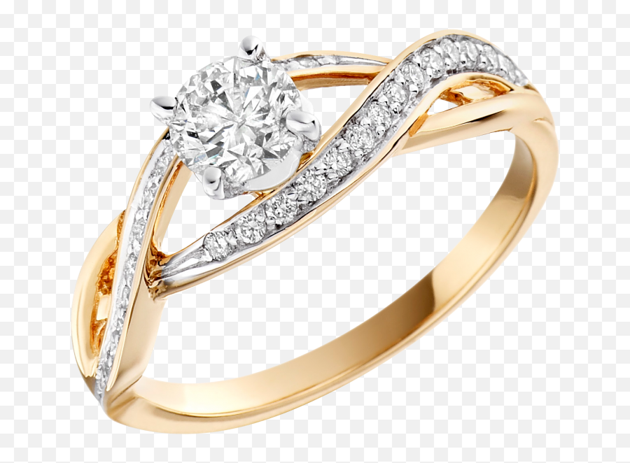 Single Diamond Twisted Set Ring Nireland Du0026k - Ring Png,Engagement Ring Png