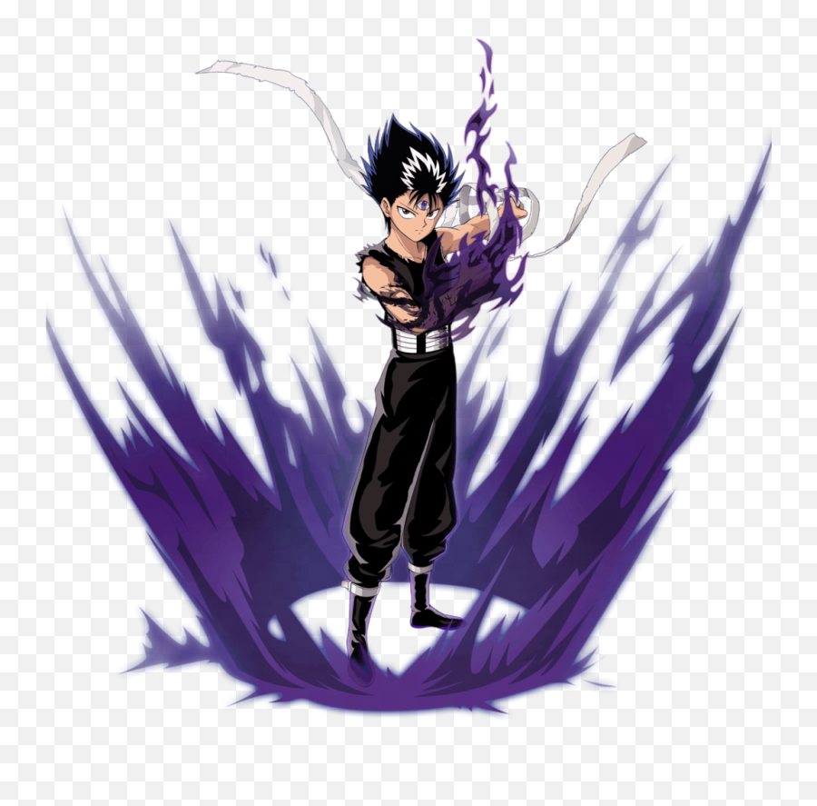 Hiei Jet Black Flames - Yyh Collection Hiei Png,Black Flames Png