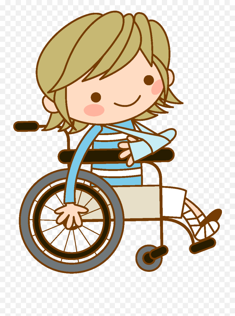 Download Cartoon Patient Wheelchair Element - Nurse And Patient On A Wheelchair Clipart Png,Wheelchair Silhouette Png