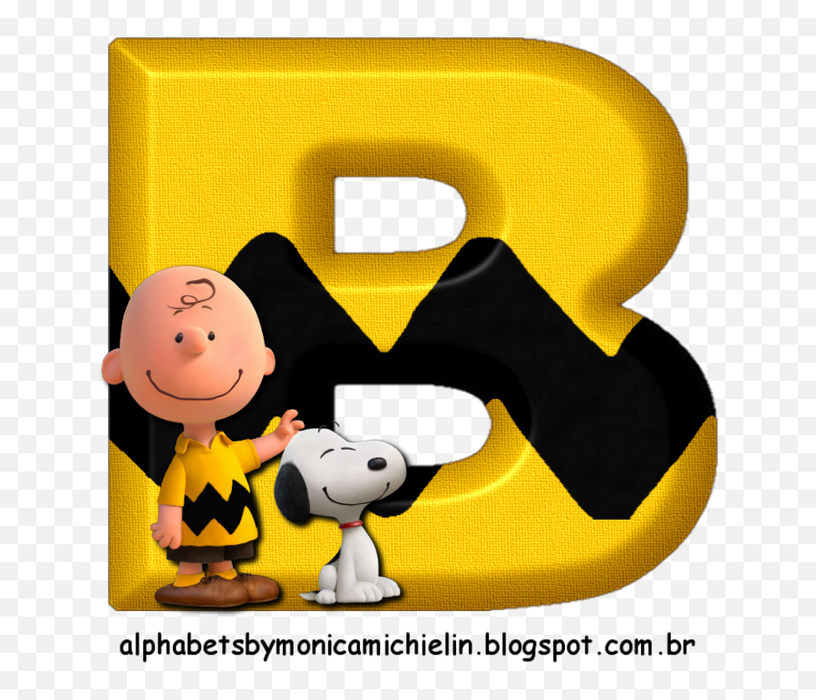 Alphabets By Monica Michielin Alfabeto Charlie Brown E - Banner Snoopy Png,Charlie Brown Png