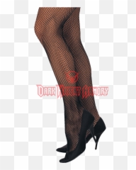 Download Womens Black Fishnet Tights - png