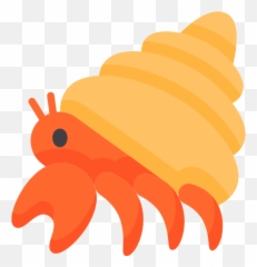 Hermit Crab - Hermit Crab Image Cartoon Transparent Png,Hermit Crab Flat Icon