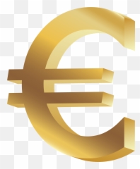 Clipart Flower Money Transparent Free - Euro Symbol Png