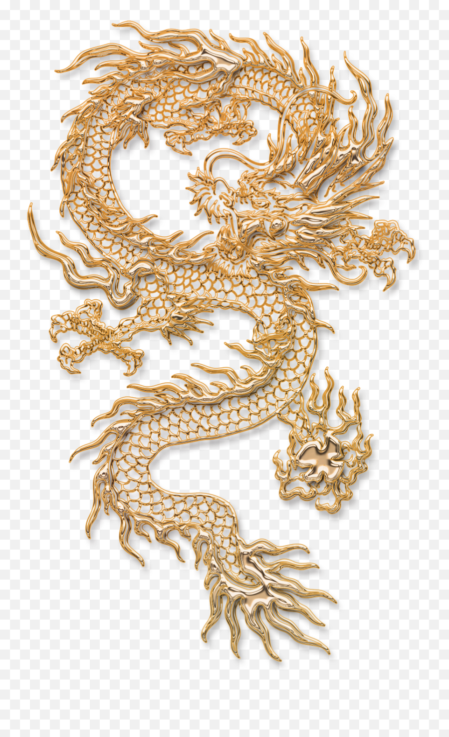 Chinese Dragon Tattoo Illustration - Chinese Dragon Tattoo Png,Chinese Dragon Transparent