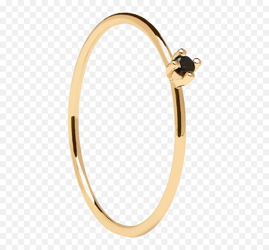 Black Solitary Gold Ring - Ring Png,Gold Ring Png