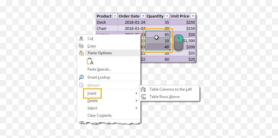 About Excel Tables - Vertical Png,Insert Table Icon