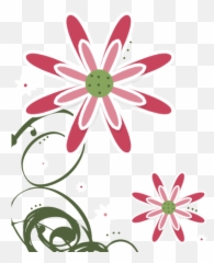 White Flower Clipart Transparent Background - Png Cute Pink Art
