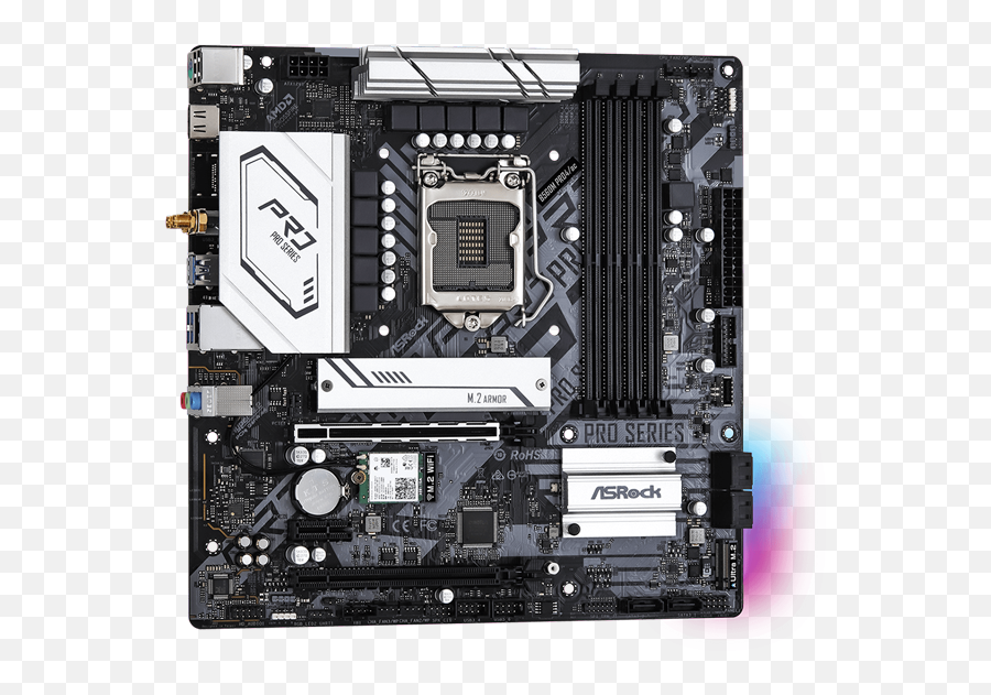 Asrock B560m Pro4ac Lga 1200 Micro Atx Intel Motherboard - Asrock B560m Pro4 Ac Intel B560 Lga 1200 Motherboard Png,Icon Field Armor Shorts