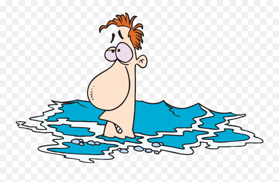 Cartoon People Swimming - Person Drowning Png,People Swimming Png