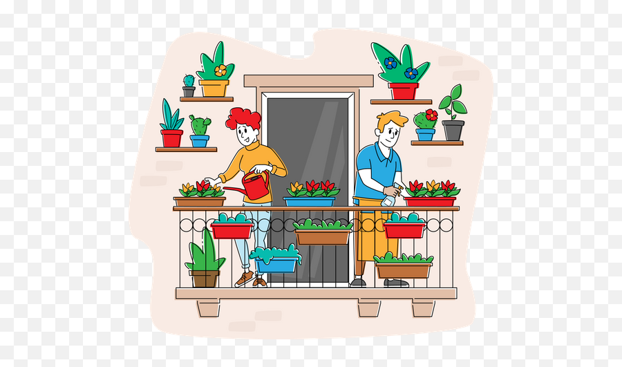Home Gardening Icons Download Free Vectors U0026 Logos - Clipart Watering The Plants In The Balcony Png,Gardening Icon