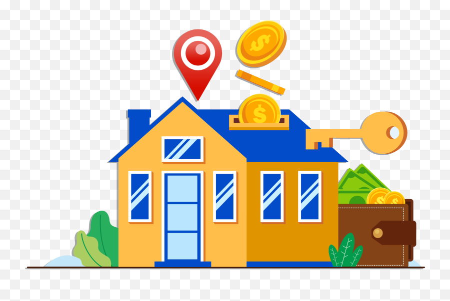 Sell Your House Fast For Cash In Haysville Kansas Blue Png Cartoon Icon