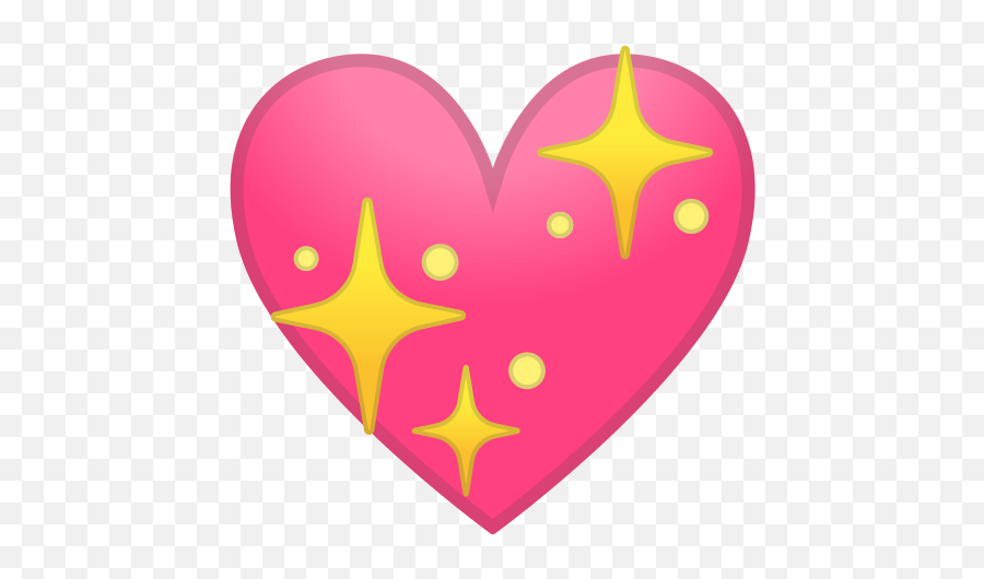 Sparkling Heart Emoji - Emoji Png,Pink Sparkles Png