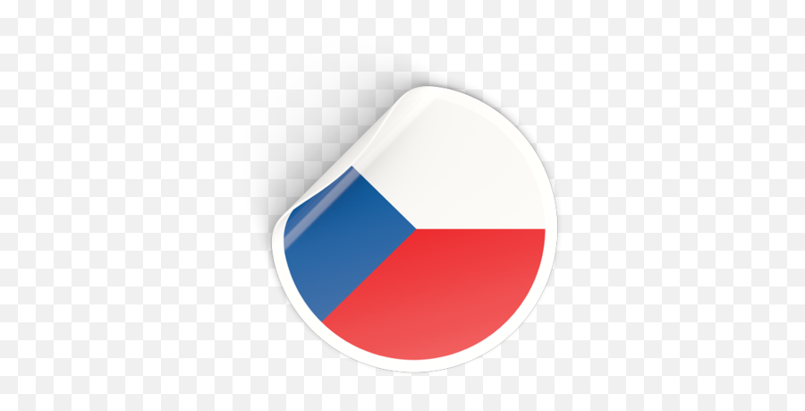 Round Sticker Illustration Of Flag Czech Republic - Vertical Png,Icon Decal