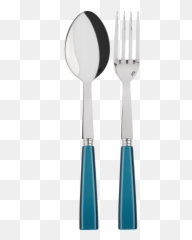 Sabre Icon Turquoise Flatware Gracious Style - Sabre Paris Png,Fork And Spoon Icon Png