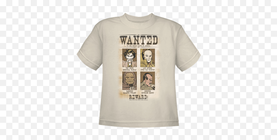 Download Kids Dcu0027s Most Wanted T - Shirt Lex Luthor Wanted T Shirt Dc Comics Villains Png,Wanted Poster Png