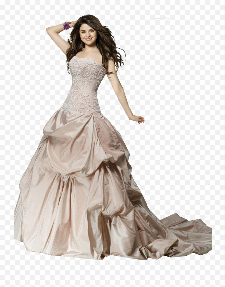 Wedding Dress Transparent Background - Selena Gomez Dress Hd Png,Model Transparent Background