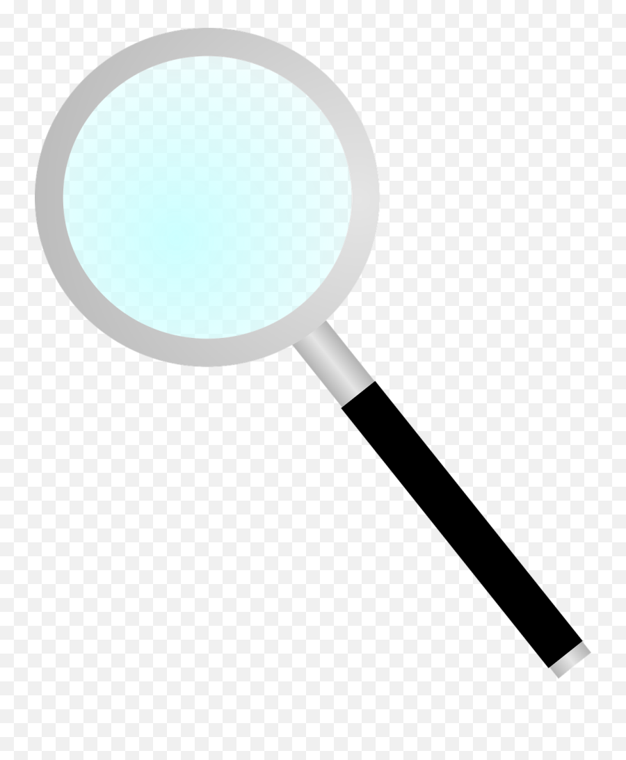 Magnifier Magnifying Glass Blue Black - Forstørrelsesglas Transparent Png,Magnifier Png