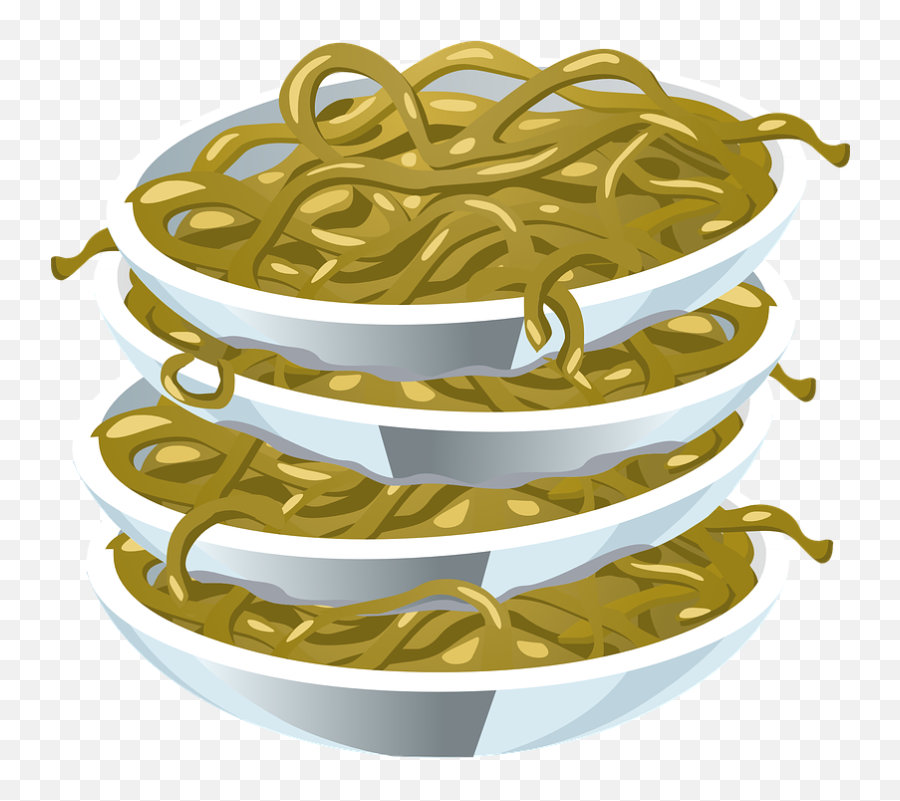 Spaghetti Plates Stacked - Free Vector Graphic On Pixabay Sisa Makanan Animasi Png,Metal Plate Png