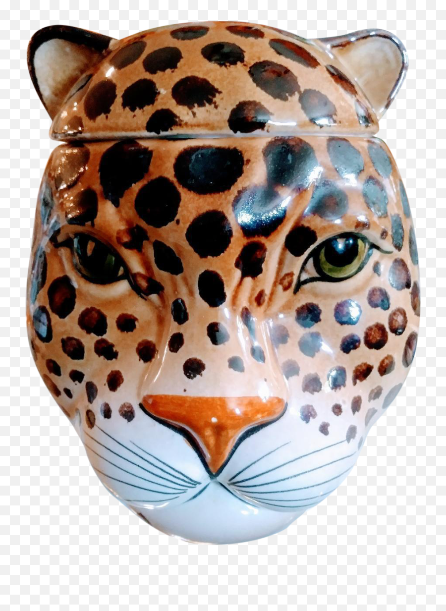 Download Leopard Face Png Image - Cookie Jar Full Size Png Ceramic,Cookie Jar Png