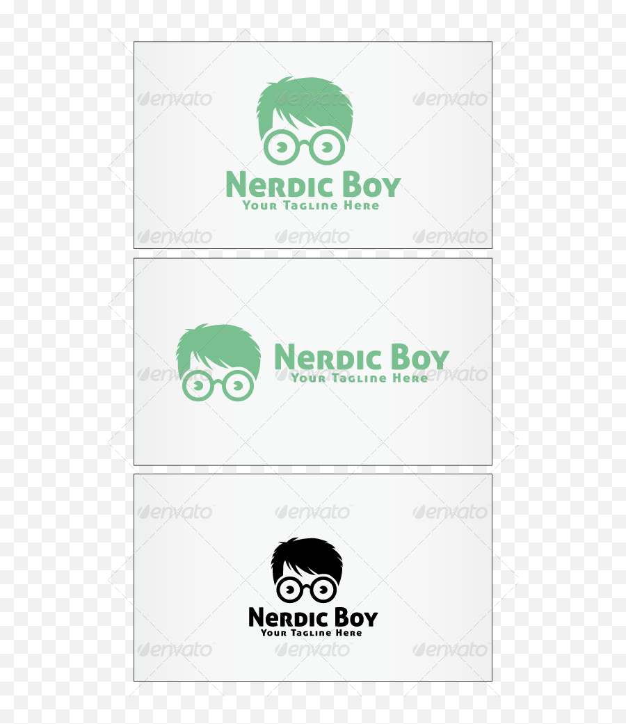 Nerdic Boy Logo Photoshop Psd - Boy Png,Photoshop Logo Templates