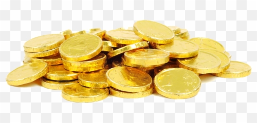 Pile Of Gold Coins Png - Transparent Background