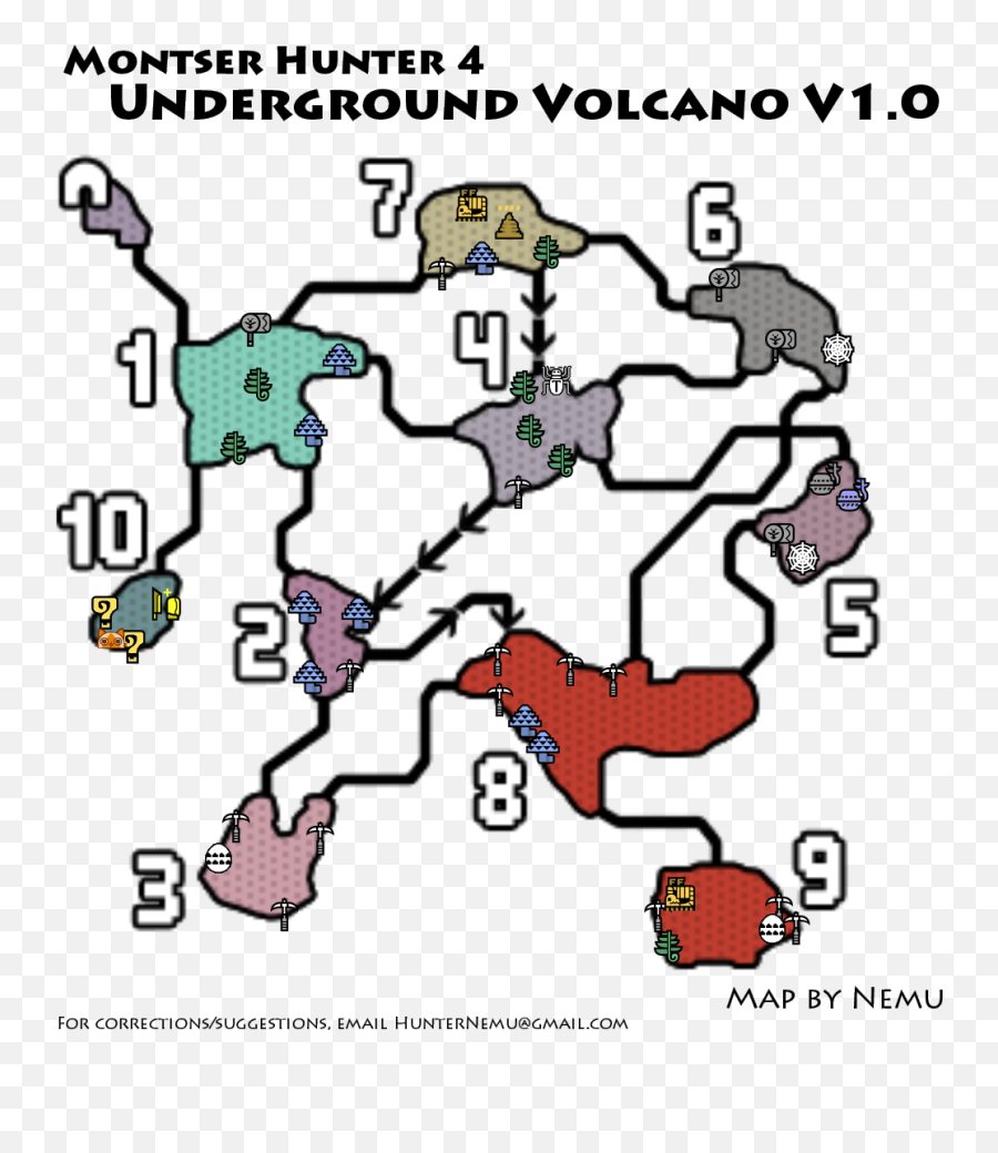 Volcano Png - Monster Hunter 4 Underground Volcano Resource Mhgu V Hollow,Volcano Png