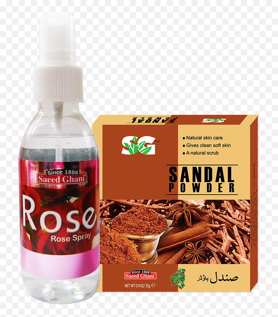 Rose Water Spray With Sandal Wood Powder 120ml - 25gm Saeed Ghani Rose Water Png,Water Spray Png