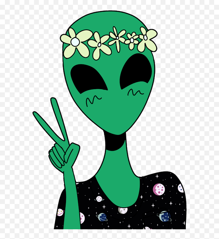 Alien Sticker - Alien Clip Art Png,Alien Clipart Transparent