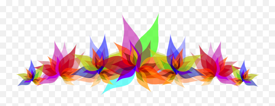 Colorful Flowers Png 2 Image - Vector Background Png Hd,Colorful Flowers Png