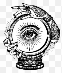 Ball Drawing Telling Others Transprent Png Fortunetelling - Crystal Ball Drawing Transparent,Crystal Ball Png