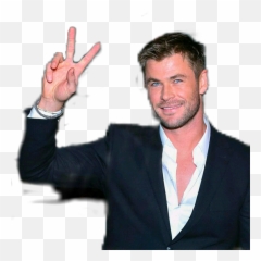 Chris Hemsworth Sticker By Corbett Cornelia - Chris Hemsworth Tuxedo Png,Chris Hemsworth Png