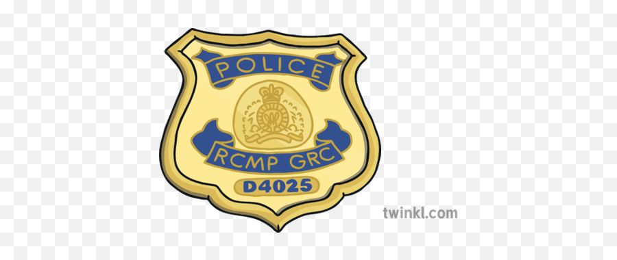 Rcmp Canadian Police Badge Community Helpers Symbol Sorting - Emblem Png,Police Badge Transparent