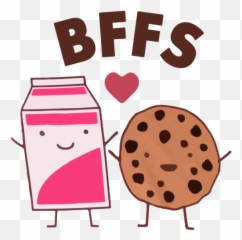 Download Milk And Cookie Bff - Funny Best Friends Clipart Png,Bff Png