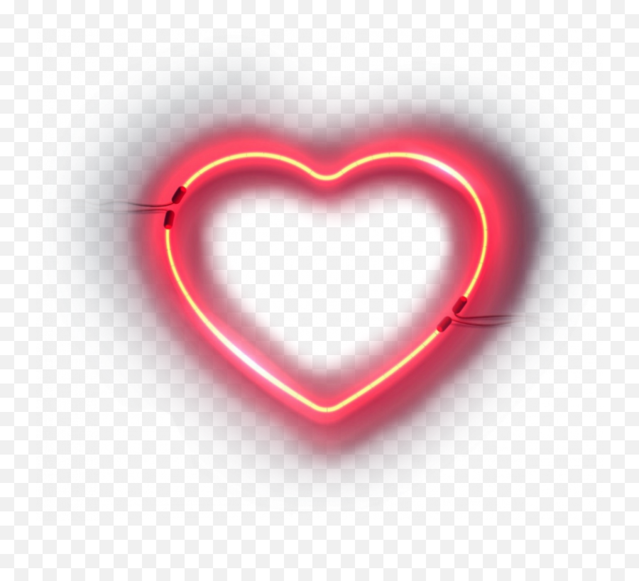 Download Neon Glowing Heart Png - Neon Light Heart Png Transparent Neon Broken Heart Png,Light Pink Heart Png