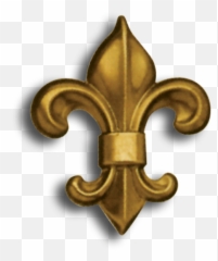 Brass Fleur - Delis Emblem Png,Fleur De Lis Png