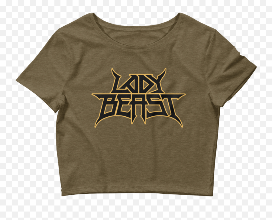 Lady Beast - Trendy Graphics Crop Tops Png,Beast Logo