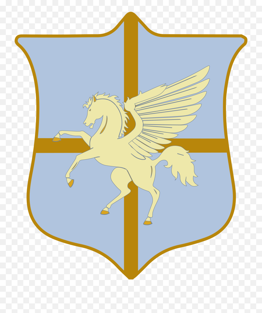 Fictional Coat Of Arms With A Pegasus - Fictional Character Png,Red Pegasus Logo