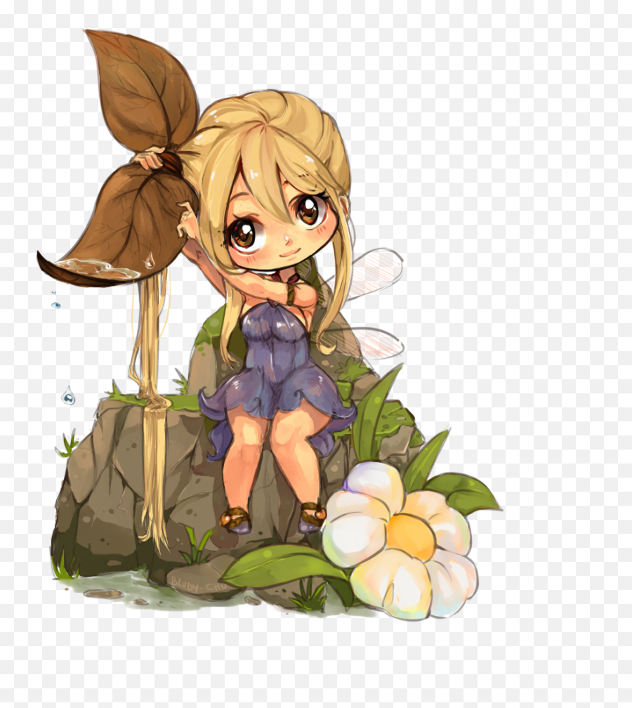 Lucy - Fairy Tail Chibi Girls Fanart Full Size Png Fairy Tail Lucy Fan Art,Lucy Png