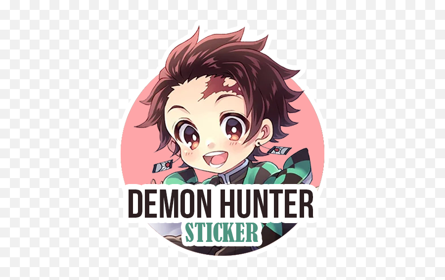 Demon Hunter Sticker 10 Apk Download - Comtenangsaja Chibi Anime Demon Slayer Png,Demon Hunter Logo