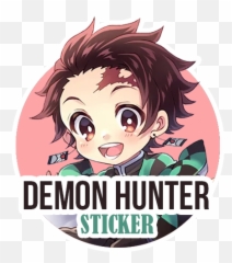 Demon Hunter Sticker 10 Apk Download - Comtenangsaja Chibi Anime Demon Slayer Png,Demon Hunter Logo