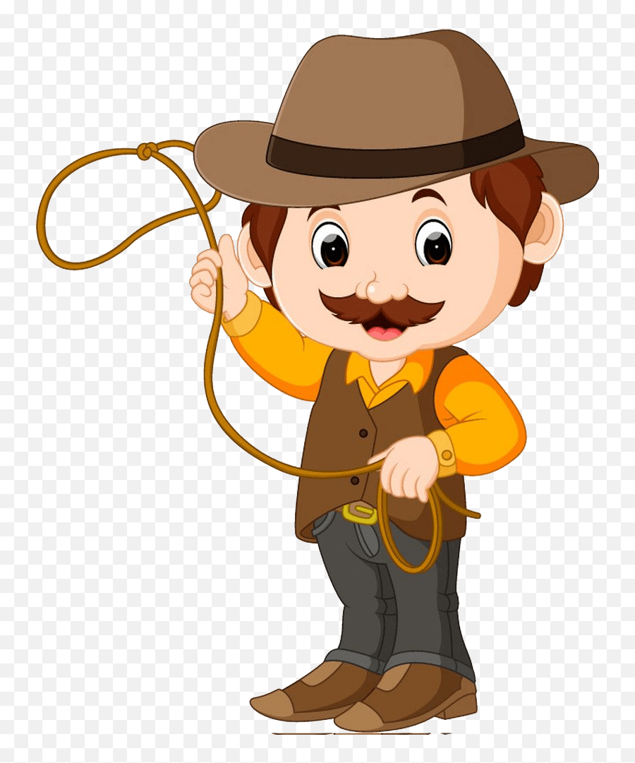 Cowboy Clipart - Clipartworld Imagen En Caricatura De Vaquero Png,Cowboy Emoji Transparent