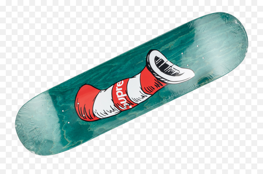 Supreme Cat In The Hat Skateboard Fw 18 - Su8406 For Teen Png,Cat In The Hat Transparent