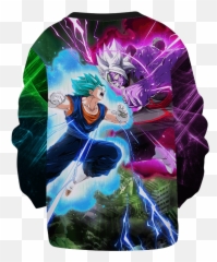 Dragon Ball Z Vegito Black Goku Epic Battle Kids Sweatshirt - Fictional Character Png,Black Goku Png